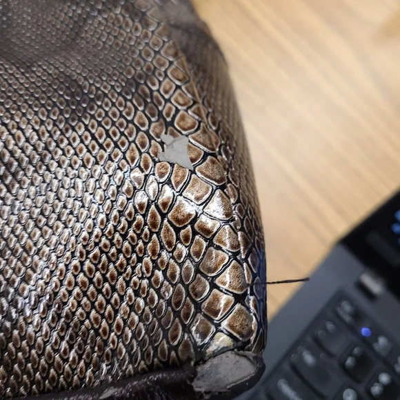 MICHE Brown Snakeskin Bag - Picture 11 of 11